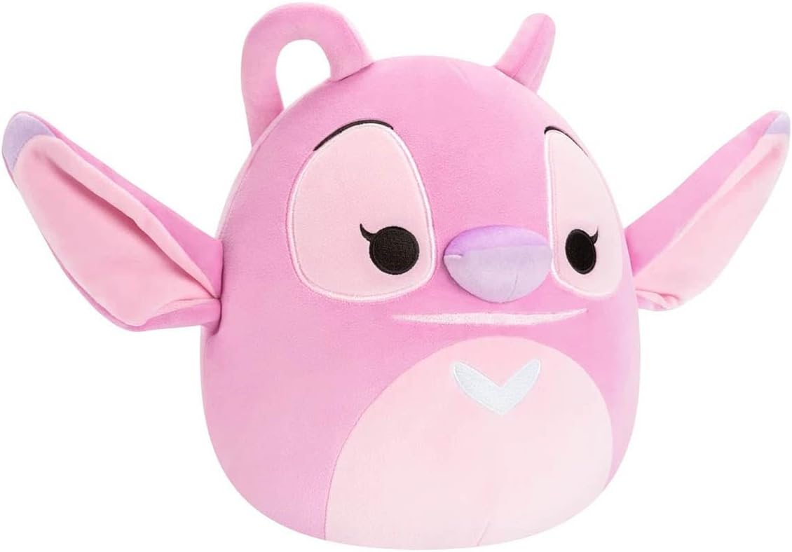 Squishmallows Original Little Plush Disney Soft Toy 8-Inch Angel Plush Toys For Kids- Official Disney Stitch, Pink