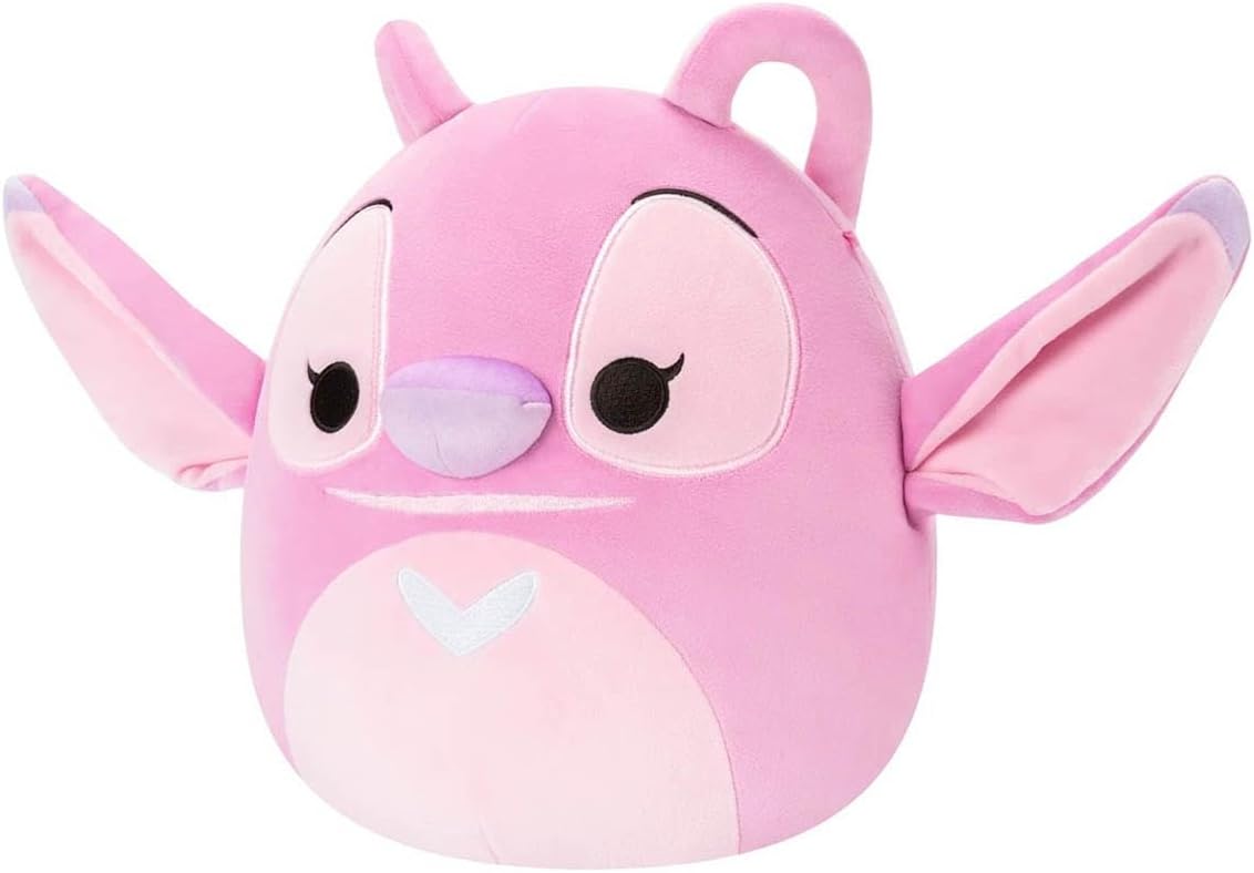 Squishmallows Original Little Plush Disney Soft Toy 8-Inch Angel Plush Toys For Kids- Official Disney Stitch, Pink