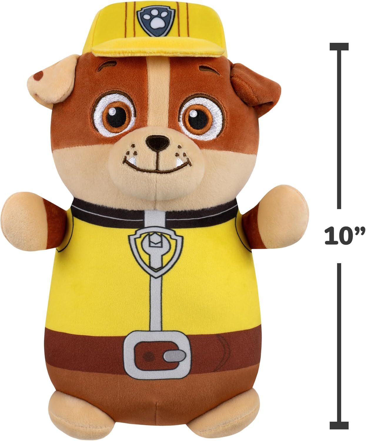 Squishmallows Original Paw Patrol 10-Inch Rubble HugMees