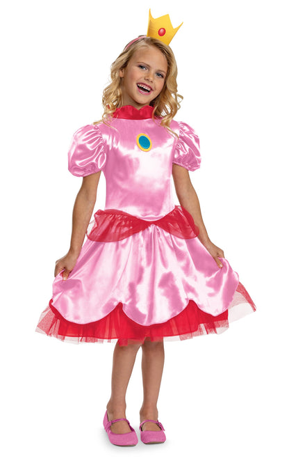 Disguise 158689M-15L-6 Prinses Peach Fancy Dress Intl, XS (3T-4T), 3-4