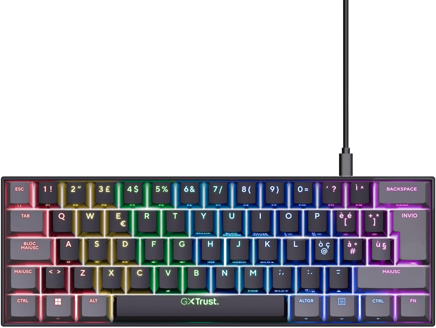 Gxt867 Acira 60% Mini Gaming Keyboa