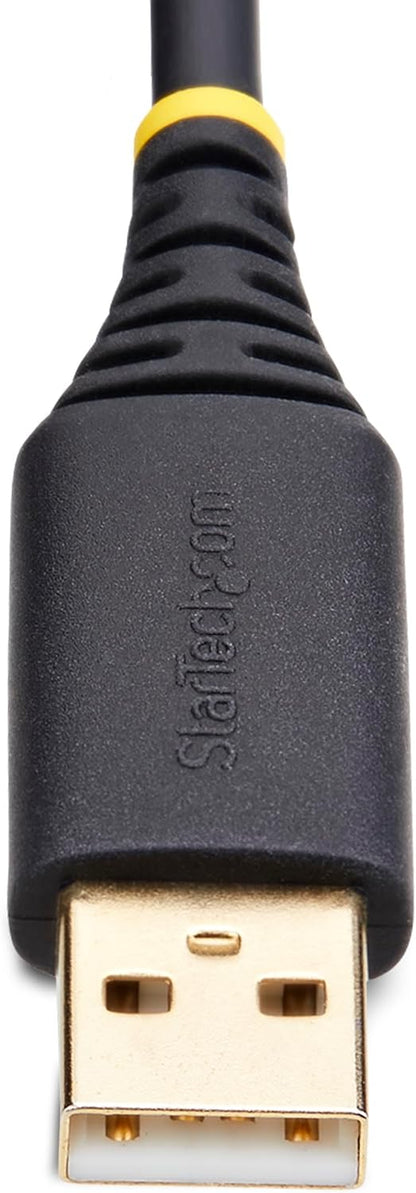 StarTech.com Câble USB vers Série de 30cm, Rétention COM, FTDI, USB-A vers DB9 RS232, Vis/Écrous DB9 Interchangeables