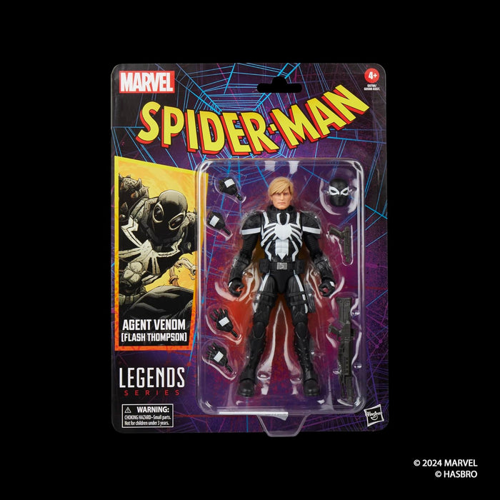 Marvel Legends Series Agent Venom (Flash Thompson) Comics Action Figure, Black