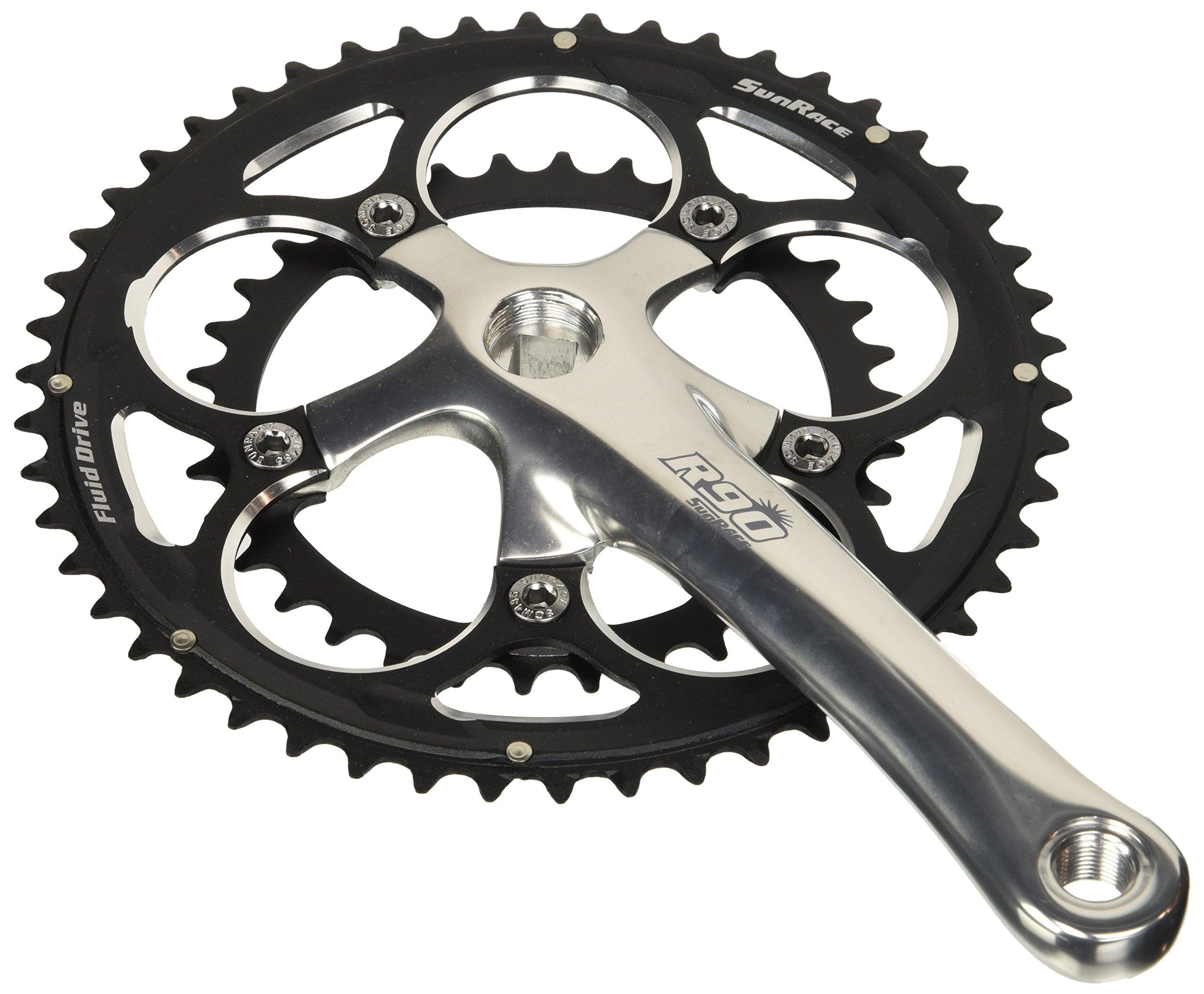 SunRace Compact 34/50 R90 Crankset, Black