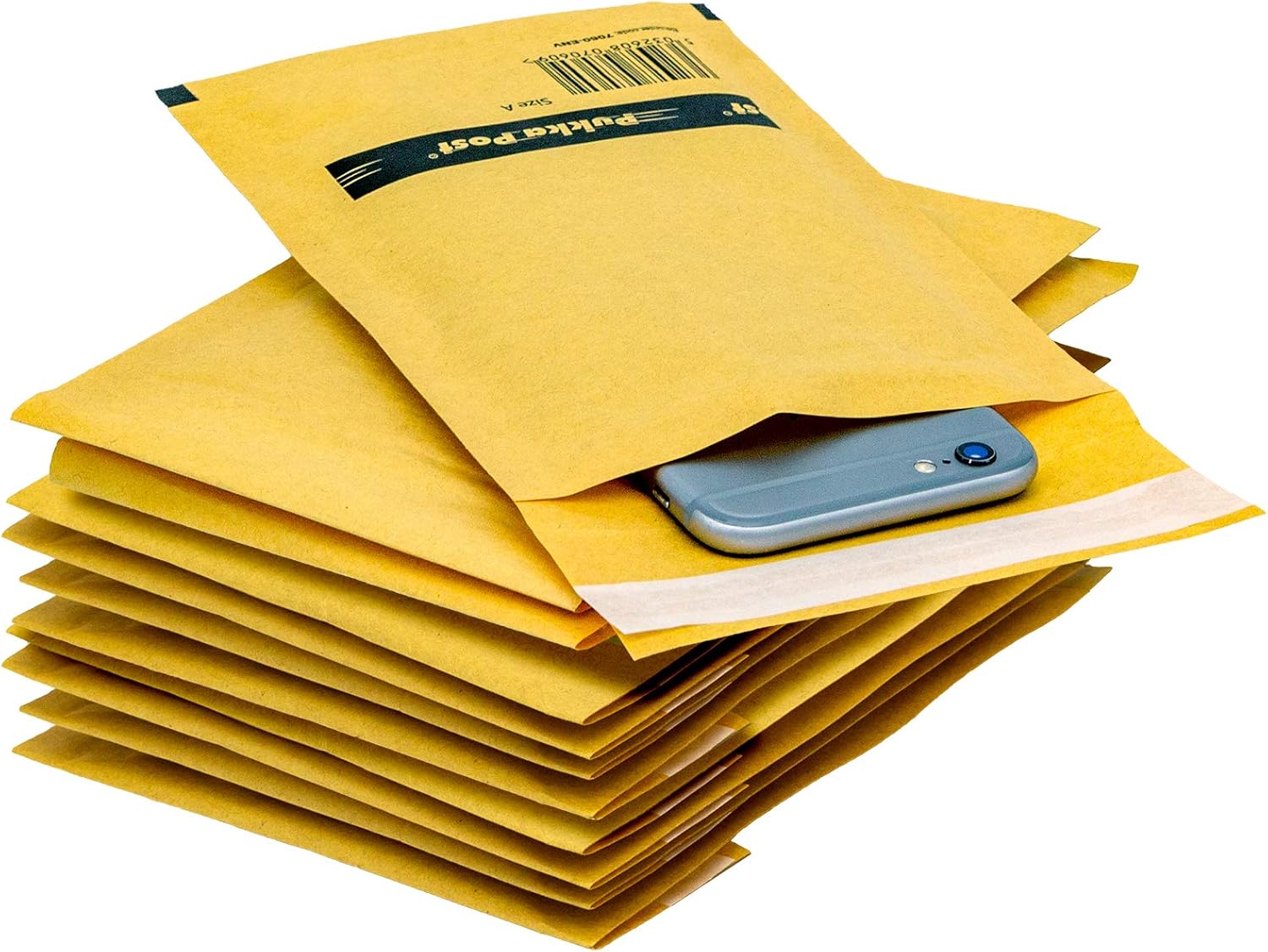 Pukka Post & Packaging Bubble Lined Envelopes Gold Peel and Seal Size A 120mmx175mm (Pack 10)