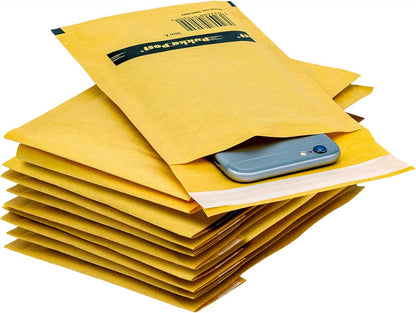 Pukka Post & Packaging Bubble Lined Envelopes Gold Peel and Seal Size A 120mmx175mm (Pack 10)
