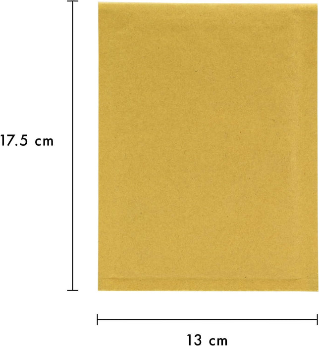 Pukka Post & Packaging Bubble Lined Envelopes Gold Peel and Seal Size A 120mmx175mm (Pack 10)