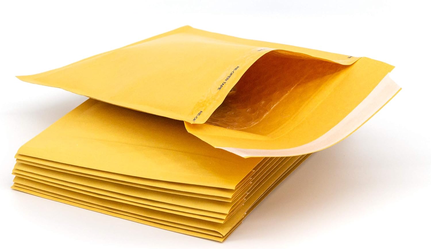 Pukka Post & Packaging Bubble Lined Envelopes - Pack of 10 Self Seal Padded Lightweight Mailers for Safe and Secure Shipping - Impact & Puncture Resistant for Protection - 170 x 225 mm, Size C - Gold