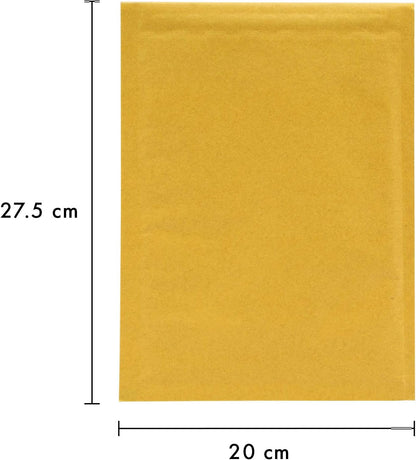 Box of 10 size D Featherpost Gold Bubble Padded Envelope