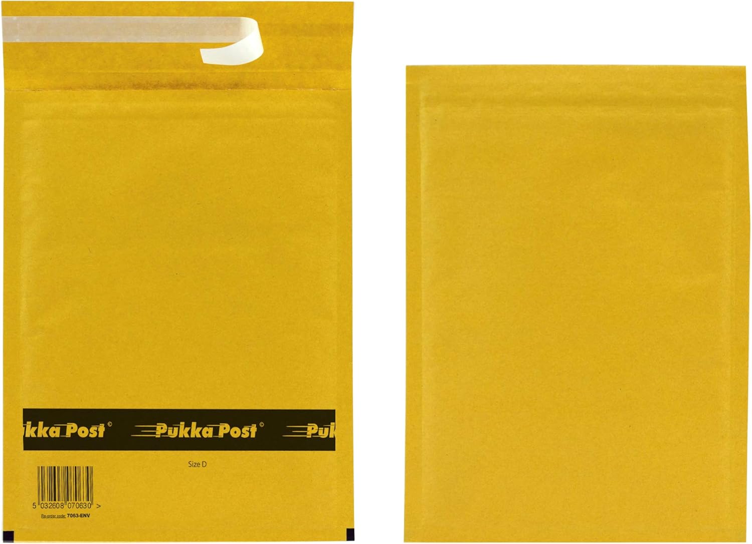 Box of 10 size D Featherpost Gold Bubble Padded Envelope