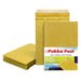 Pukka Post & Packaging Lot de 10 enveloppes à bulles rembourrées auto-adhésives légères pour une expédition sûre et sécurisée Résistant aux chocs et aux perforations 250 x 345 mm Taille F Doré