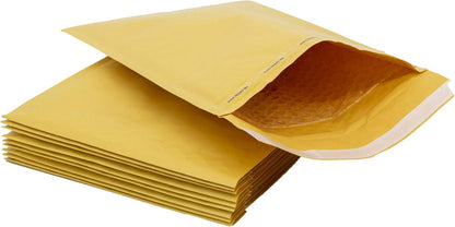 Pukka Post & Packaging Bubble Lined Envelopes - Pack of 10 Self Seal Padded Lightweight Mailers for Safe and Secure Shipping - Impact & Puncture Resistant for Protection - 260 x 345 mm, Size G - Gold