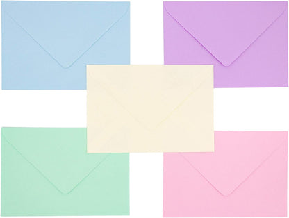 Pukka Pad, Pukka Post - Sobres engomados (100 g/m², 25 unidades, 114 x 162 mm, tamaño C6, color pastel