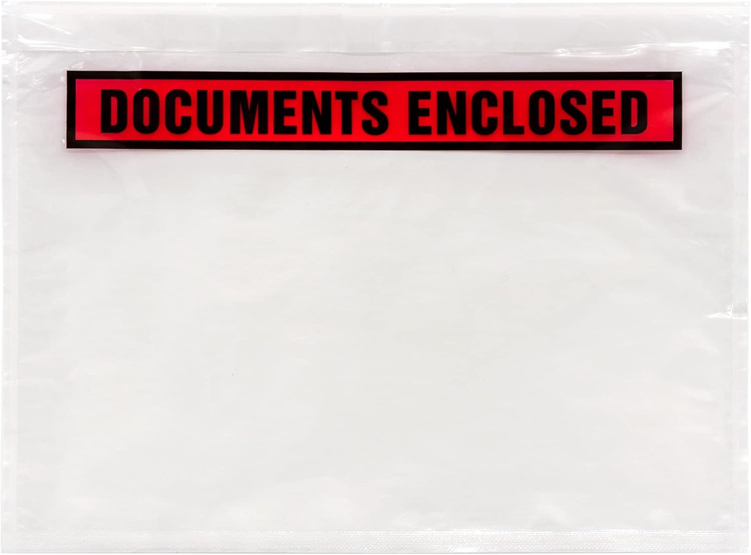 Pukka Pad A5 Document Enclosed Printed Wallet Pack of 10 - Transparent Document Envelopes for Packing Slips and Shipment Information on Parcels - Strong, Tamper-Proof Polythene - 235mm x 175mm