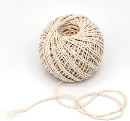 Pukka Pad, Pukka Post and Packaging - Bola de hilo de algodón para embalaje, manualidades y bricolaje, paquete de 4 bolas de 40 m cada una, sin plástico, embalaje totalmente reciclable