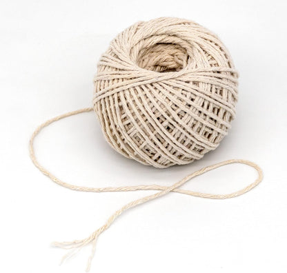 PUKKA POST & PACKAGING Cotton String Ball – For Packaging, Crafting, and DIY – Pack of 4 Balls Measuring 60m Each – Plastic-Free, Fully Recyclable Packaging