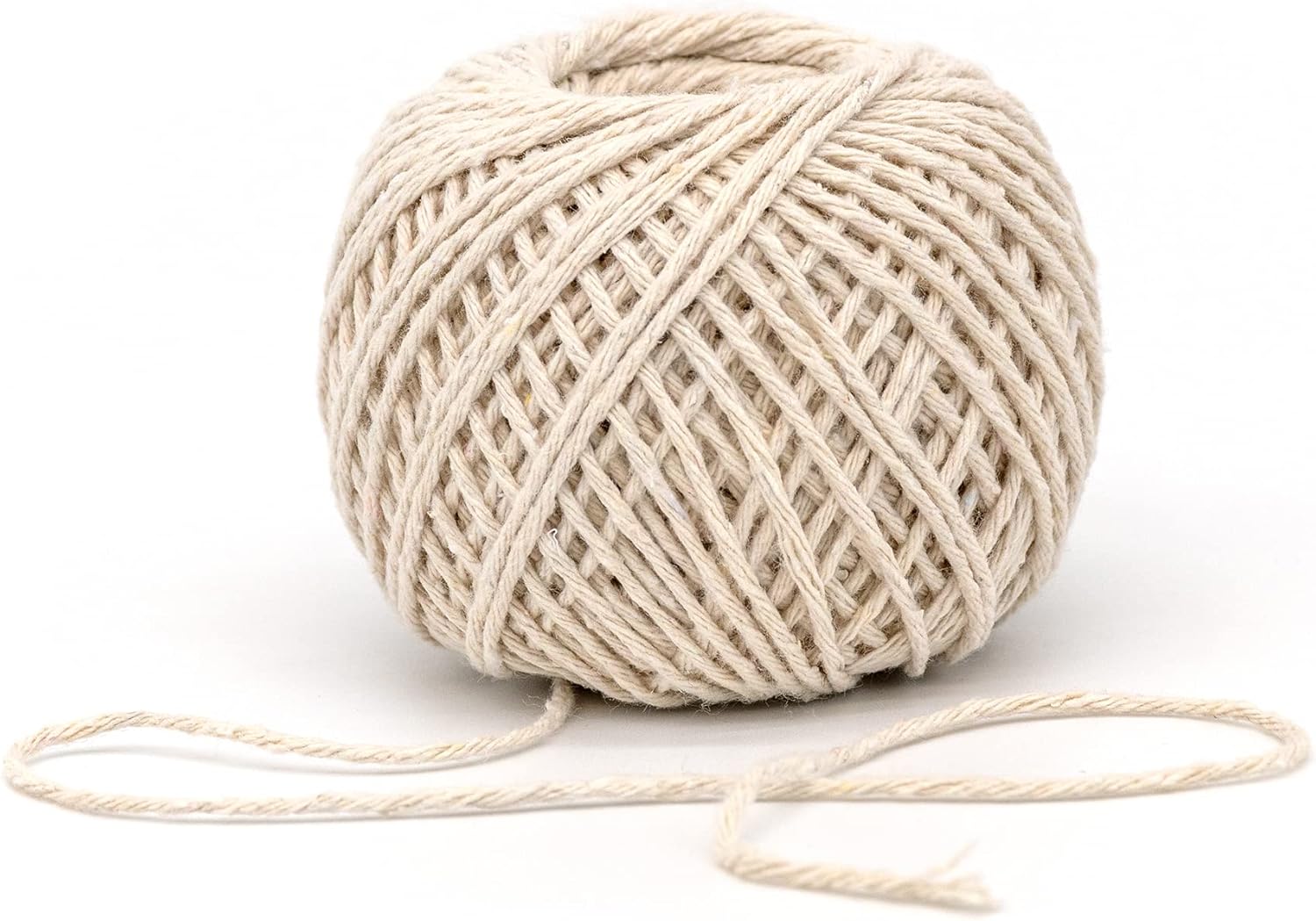 PUKKA POST & PACKAGING Cotton String Ball – For Packaging, Crafting, and DIY – Pack of 4 Balls Measuring 60m Each – Plastic-Free, Fully Recyclable Packaging