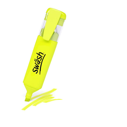 Swash Premium Highlighter Pens 48 Pieces, Yellow
