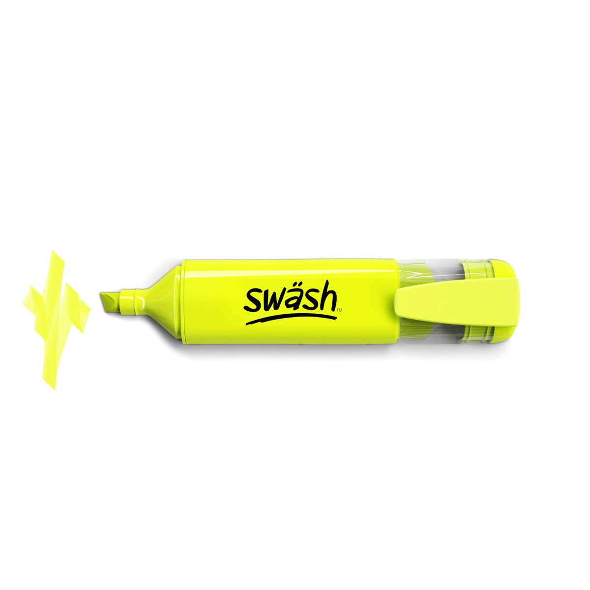 Swash Premium Highlighter Pens 48 Pieces, Yellow