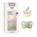 BIBS Couture Speen verpakking van 2 stuks. BPA-vrij, Anatomische speen. Siliconen, Maat 1 (0-6 maanden), Ivory/Sage
