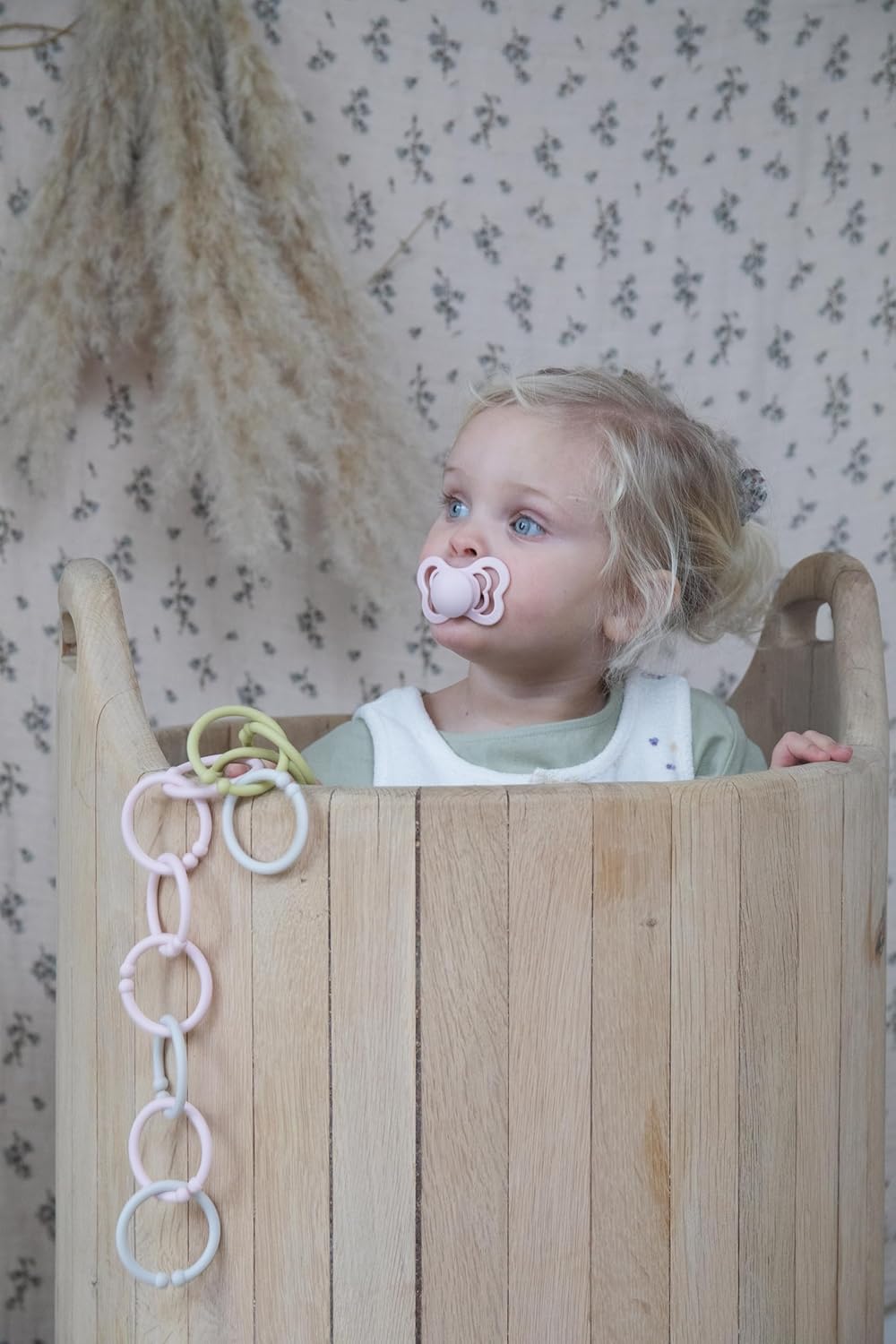 BIBS Couture Speen verpakking van 2 stuks. BPA-vrij, Anatomische speen. Siliconen, Maat 2 (6-18 maanden), Ivory/Sage