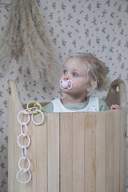 BIBS Couture Speen verpakking van 2 stuks. BPA-vrij, Anatomische speen. Siliconen, Maat 2 (6-18 maanden), Ivory/Sage
