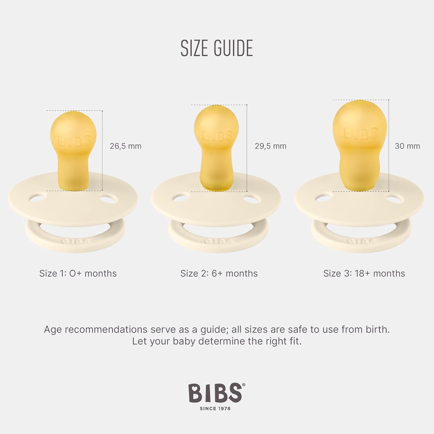 BIBS Colour speen verpakking 4 stuks, BPA-vrije fopspeen, Ronde speen. Natuurlijk rubberlatex, Geproduceerd in Denemarken/EU, Maat 1 (0-6 maanden), Vanilla Mix Vanilla Mix Größe 1 (4er Pack)