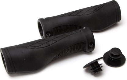 Clarks Cycle Systems CE-324 Ergonomic Lock-On/Open End Grip Grips, Black, 130mm