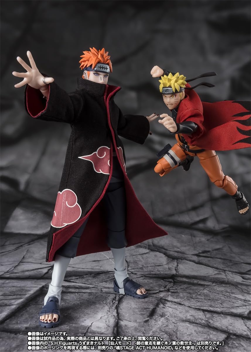 TAMASHII NATIONS - Naruto Shippuden - Pain Tendo Action Figure -Six Path Rinnegan - S.H.Figuarts