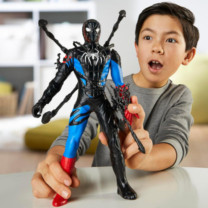 Marvel Spider-Man VenomVersus Spider-Man Liquid Shifter Action Figure with Accessories, Black
