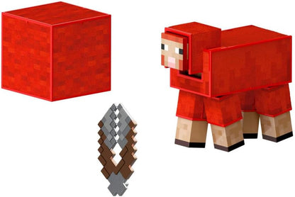 Mattel Minecraft Diamond Level Sheep Action Figure with 3 Accessories, 5.5-inch Collector Scale & Pixelated Design