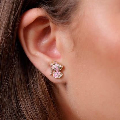 Stitch & Angel Mismatch Stud Earrings