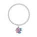 Disney - Silver Plated Stitch Charm Bracelet