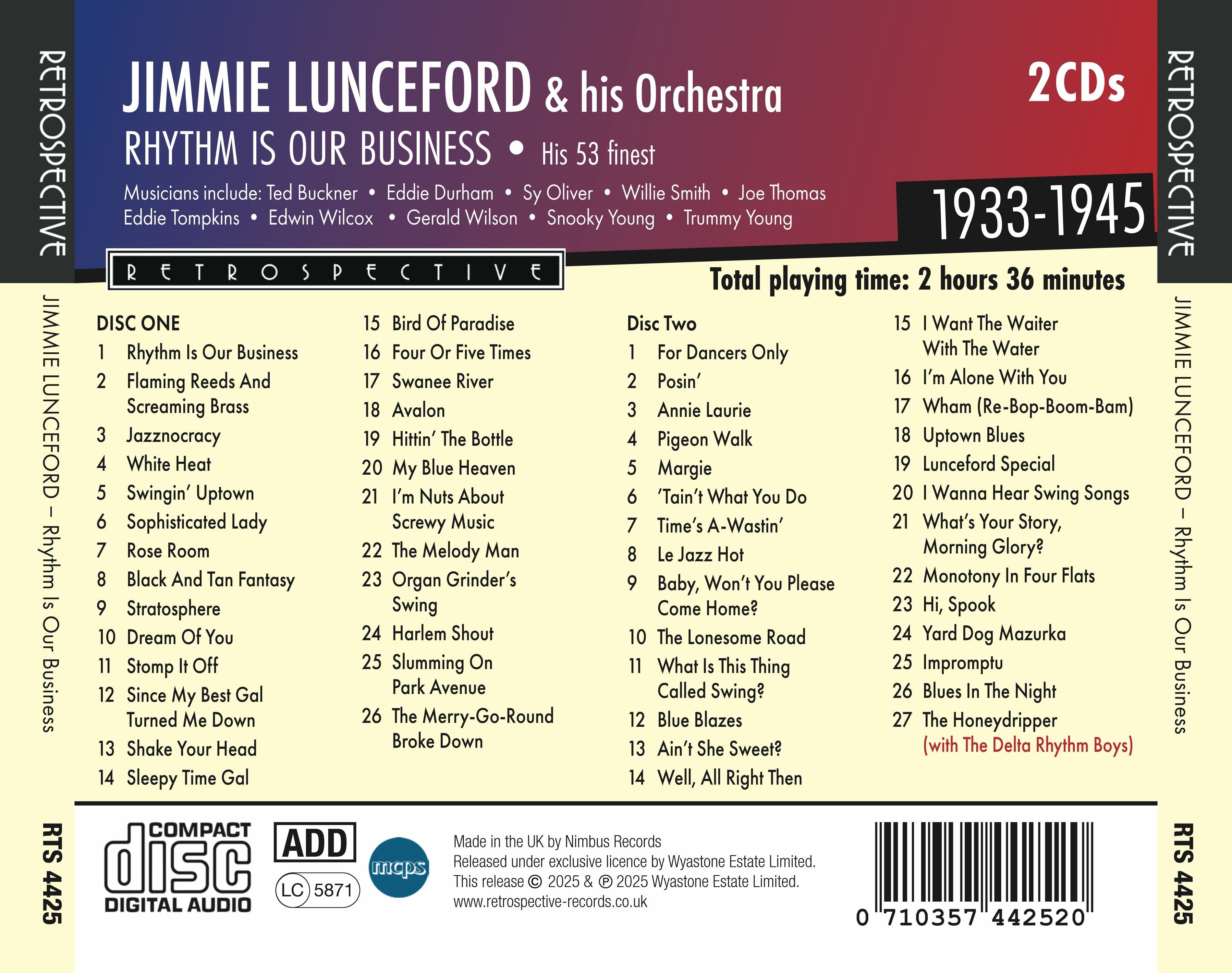 Rhythm Is Our Business: His 53 Finest 1933-1945
