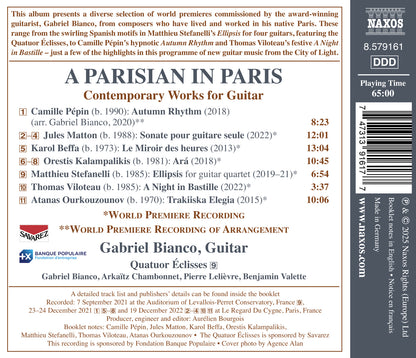 A Parisian in Paris: Contemporary Works for Guitar