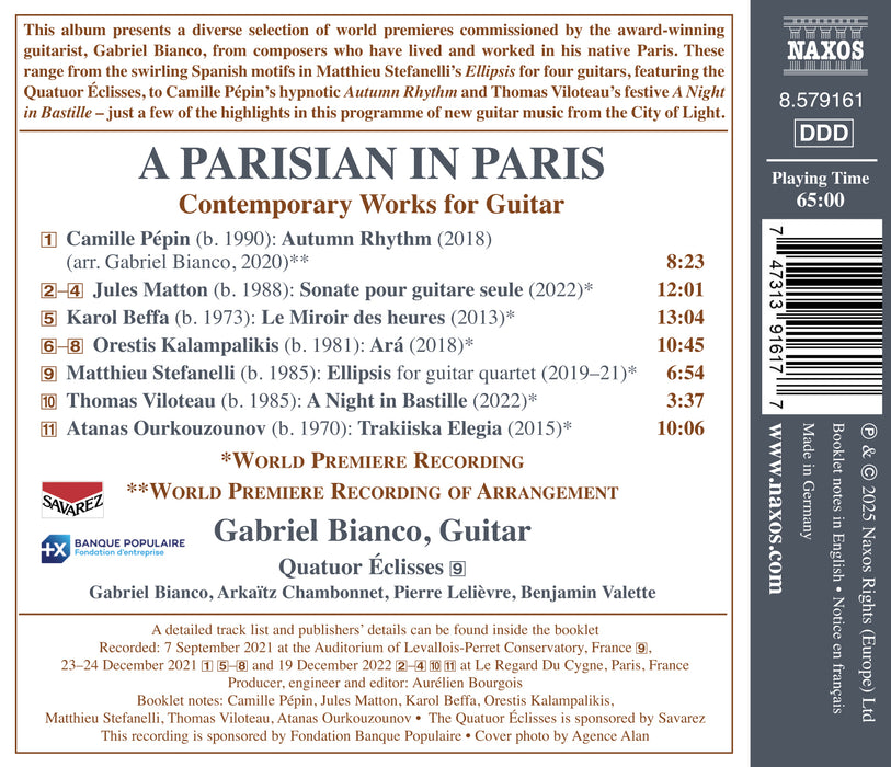 A Parisian in Paris: Contemporary Works for Guitar