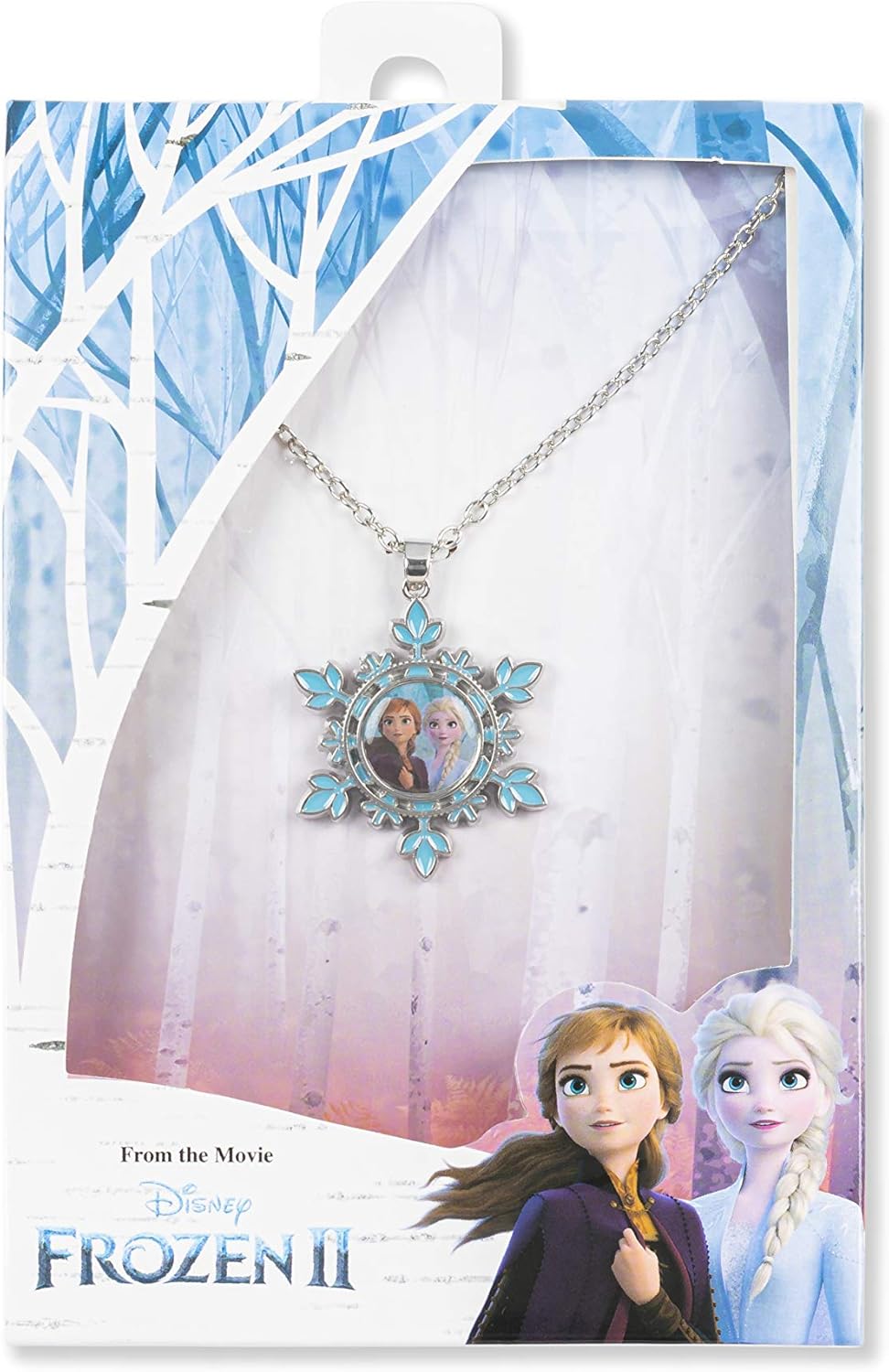 Disney - Frozen II Ana & Elsa Snowflake Multicoloured Enable Costume Necklace