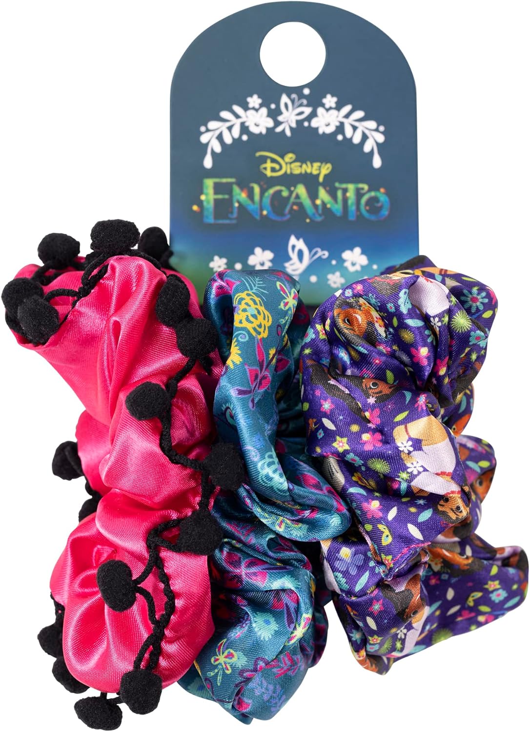 `Disney - Encanto Pink, Purple And Blue 3 Piece Scrunchie Set`