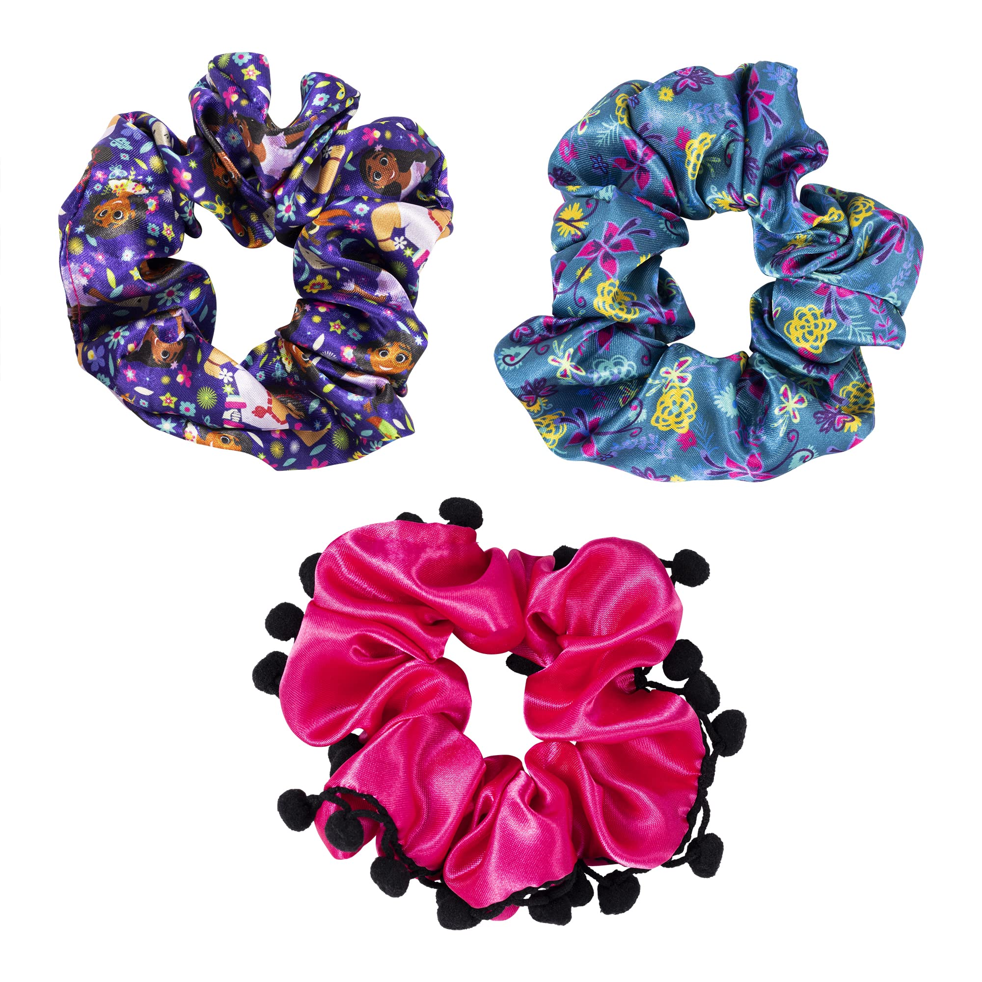 `Disney - Encanto Pink, Purple And Blue 3 Piece Scrunchie Set`