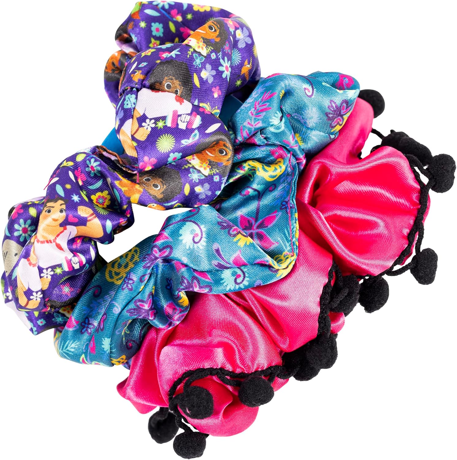 `Disney - Encanto Pink, Purple And Blue 3 Piece Scrunchie Set`