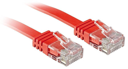 Lindy Cavo di Rete Flat U/UTP Cat6 Rosso 0,3m