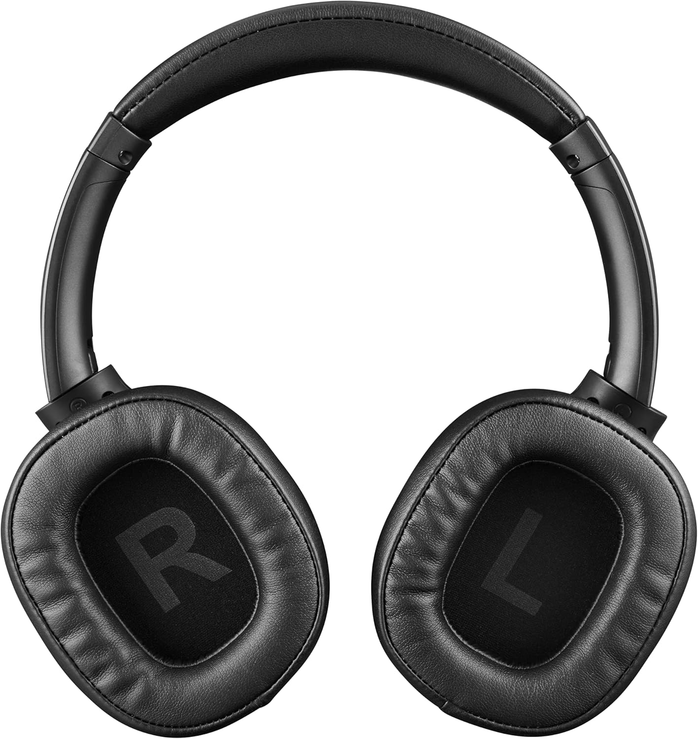 Intenso O400HA Cuffie Over-Ear – Hybrid Active Noise Cancelling, fino a 75 ore di autonomia e Bluetooth 5.3, con modalità musica, modalità trasparente e tempo di ricarica veloce, nero