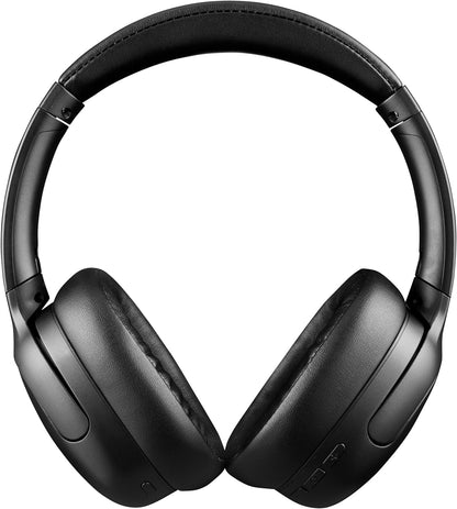Intenso O400HA Cuffie Over-Ear – Hybrid Active Noise Cancelling, fino a 75 ore di autonomia e Bluetooth 5.3, con modalità musica, modalità trasparente e tempo di ricarica veloce, nero