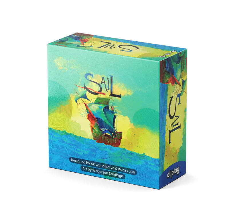 AllPlay Sail Board Game - Co-op Trick Taking Game - 2 Players - 20 Minute Play Time (Sail Base Game