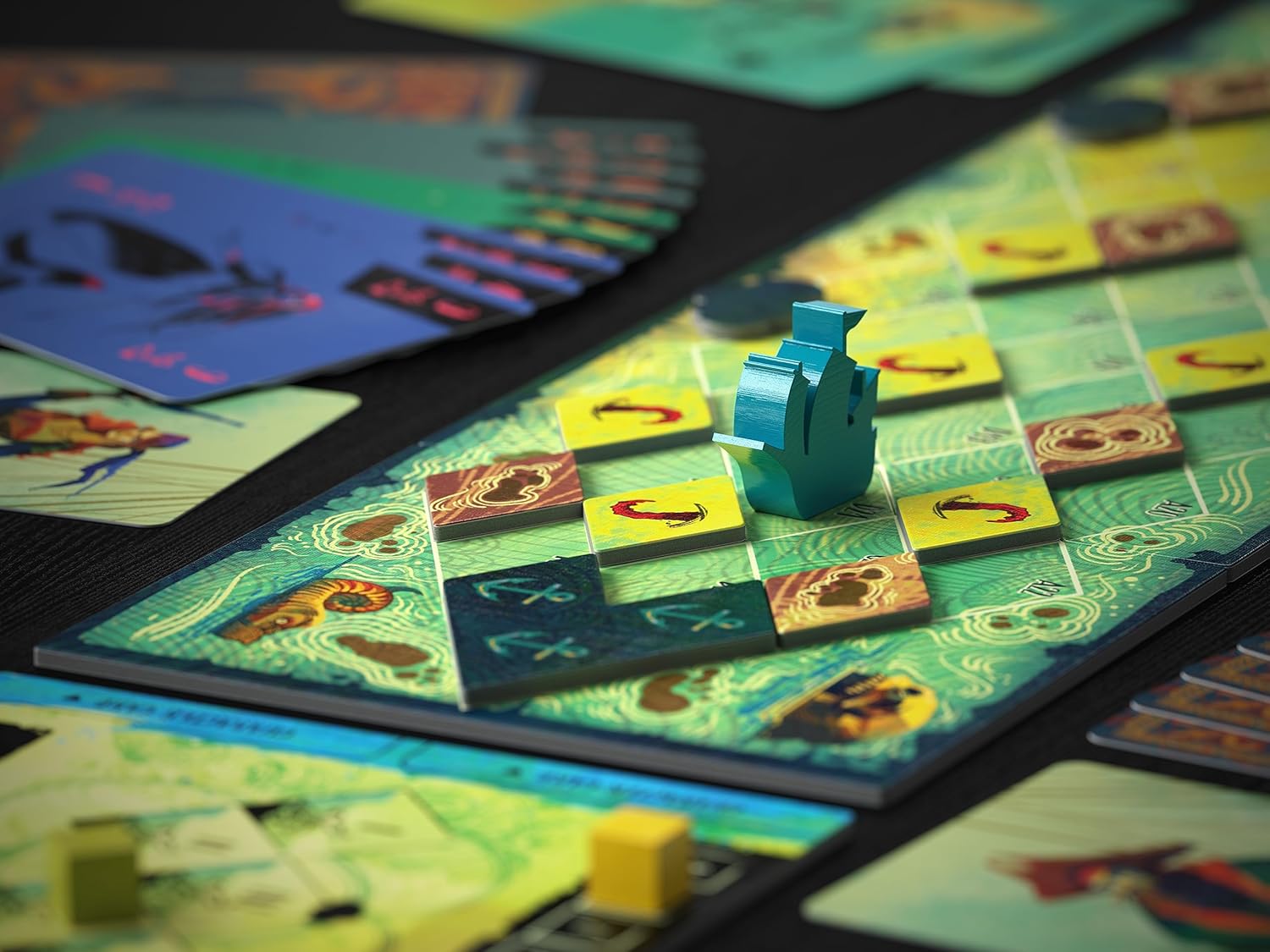 AllPlay Sail Board Game - Co-op Trick Taking Game - 2 Players - 20 Minute Play Time (Sail Base Game