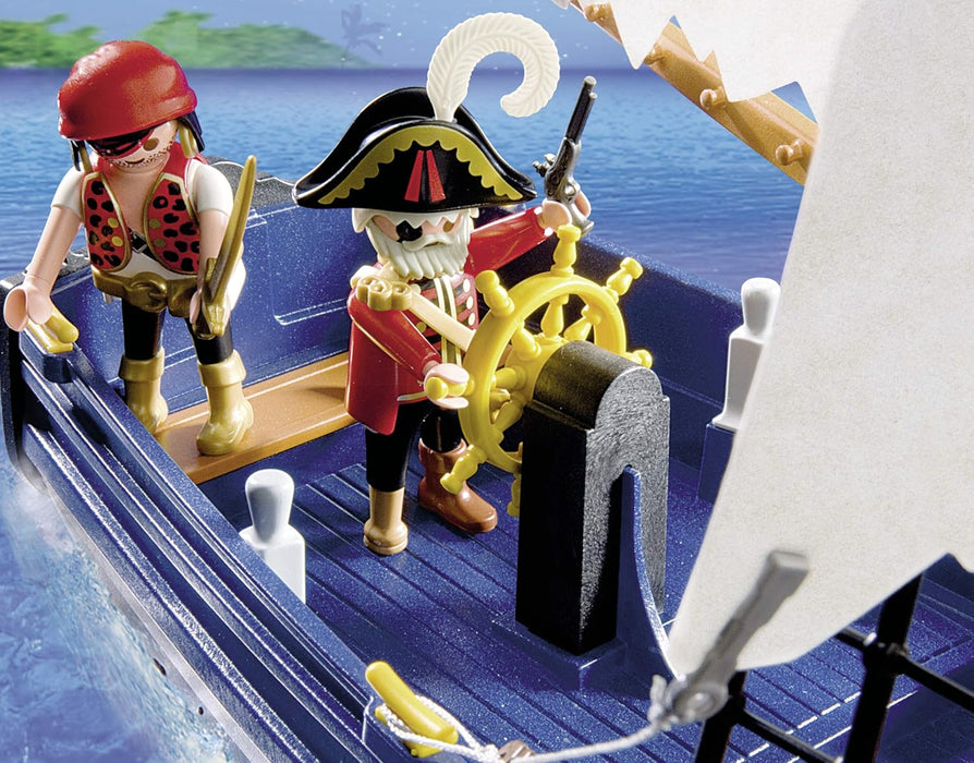 Playmobil 5810 Pirate Ship, Fun Imaginative Role-Play, PlaySets Suitable for Children Ages 4+