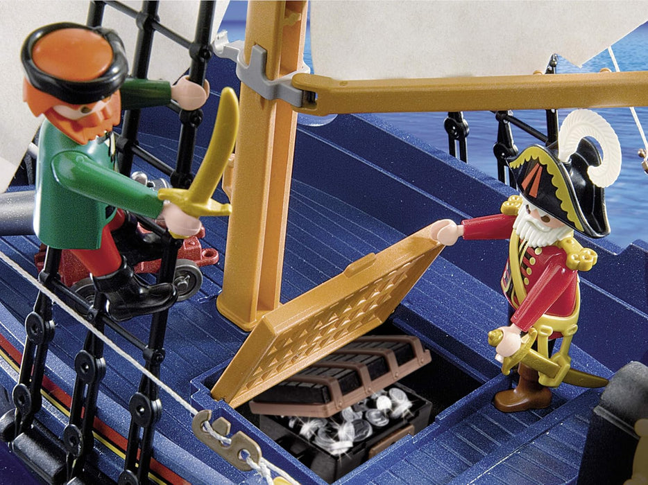 Playmobil 5810 Pirate Ship, Fun Imaginative Role-Play, PlaySets Suitable for Children Ages 4+