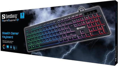 Sandberg 640-32 Tastiera USB QWERTY Nordic Nero