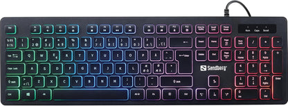 Sandberg 640-32 Tastiera USB QWERTY Nordic Nero