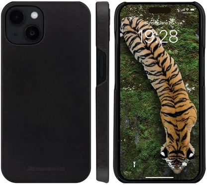 dbramante1928 Lynge, lederen beschermhoes voor iPhone 15, zwart, zwart, Utility
